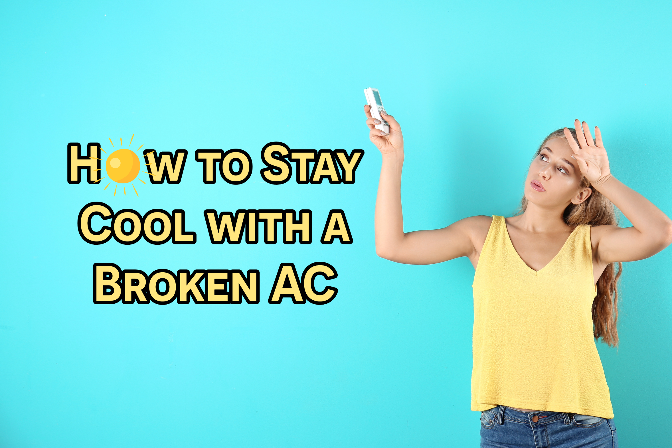 HVAC blog on how to stay cool with a broken AC.